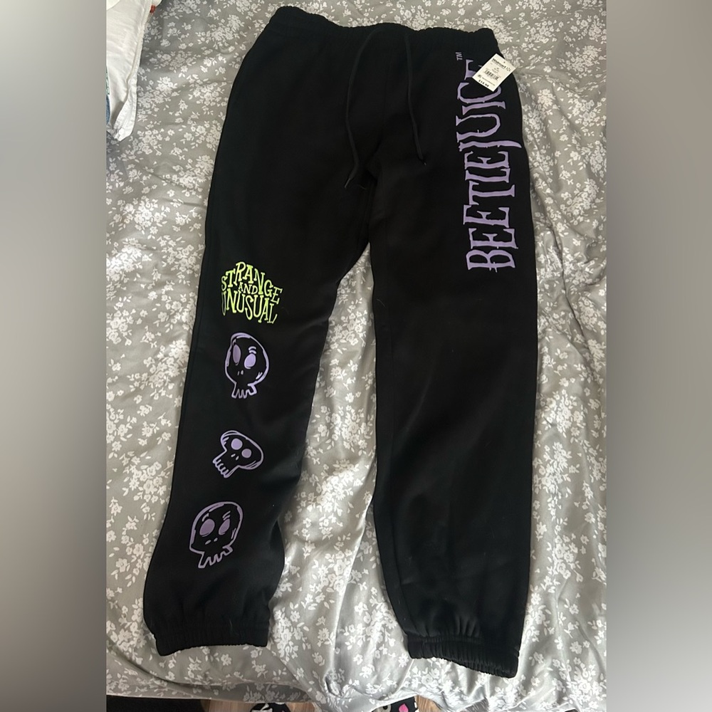 Detailed Black Joggers